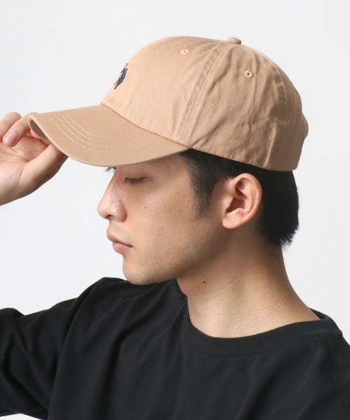 ポロ刺繍ロゴ ブラウンベースボールキャップ U.S. POLO ASSN. キャップ 帽子 ASSN./ユーエスポロアッスン