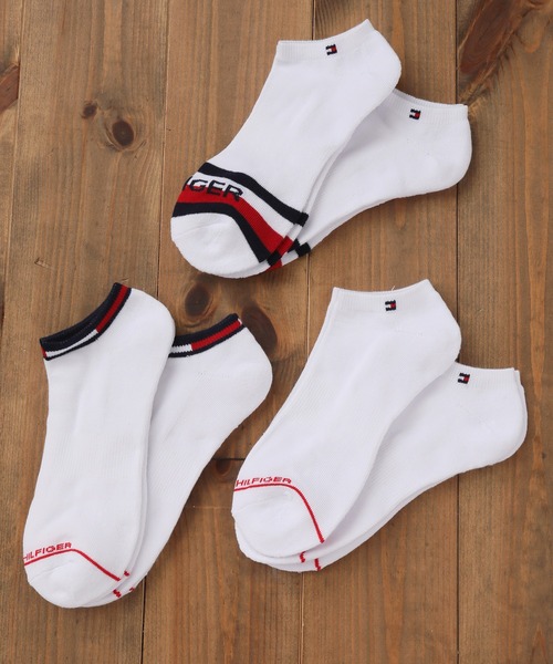 靴下 Tommy Hilfiger トミーヒルフィガー くるぶしソックス 店舗 ワンポイントロゴ 6足セット