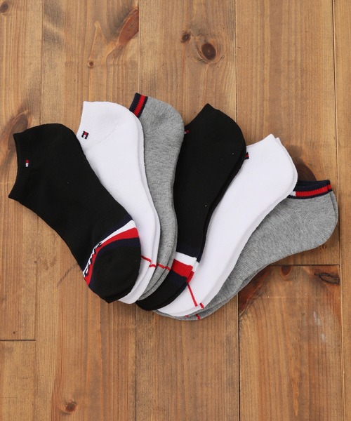 靴下 Tommy Hilfiger トミーヒルフィガー くるぶしソックス 店舗 ワンポイントロゴ 6足セット