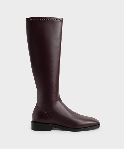 CHARLES ＆ KEITH（チャールズ&キース） ブーツ ロング フラットブーツ
