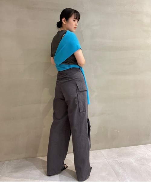 LE CIEL BLEU tシャツ ラップディティールTシャツ / Wrap Detail