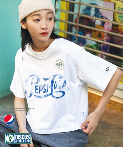 PEPSI（ペプシ） tシャツ 半袖 「DISCUS ATHLETIC×PEPSI」コラボ
