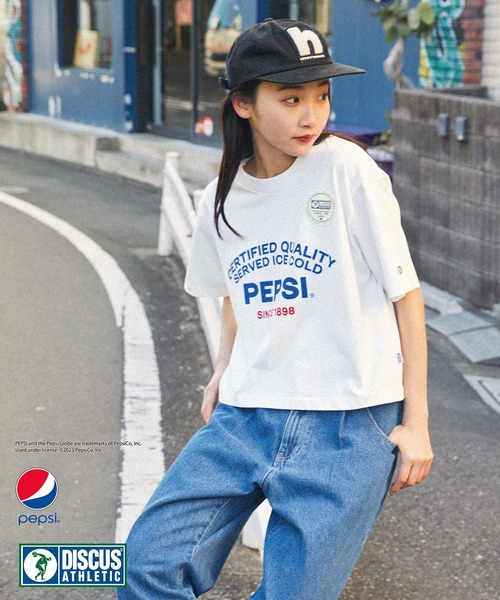 PEPSI（ペプシ） tシャツ 半袖 「DISCUS ATHLETIC×PEPSI」コラボ
