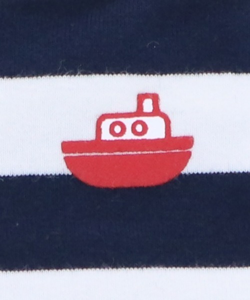 EDWIN 犬 服 EDWIN/デニムポケットボーダーTシャツ大型犬サイズ