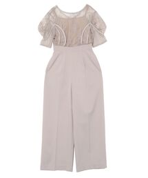 LAGUNAMOON パンツドレス LADYパネルレースドッキング
