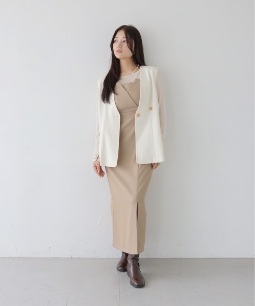 ベスト ジレ 「CLEIO」2WAYジレベスト レディース CLEIO ベスト ジレ 「CLEIO」2WAYジレベスト レディース
