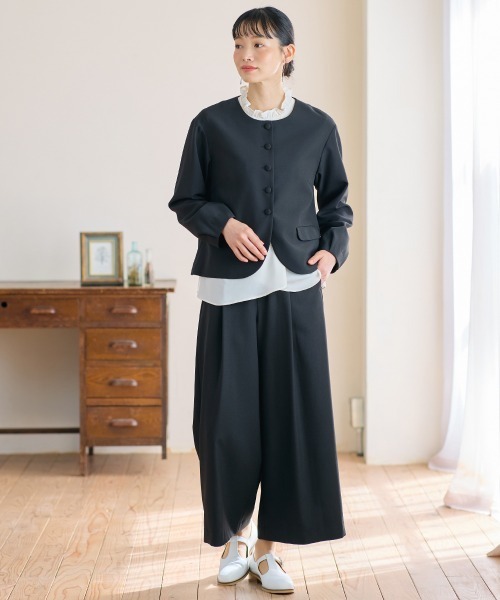 Neina セットアップ 「入学式・卒業式・フォーマル」フリル衿