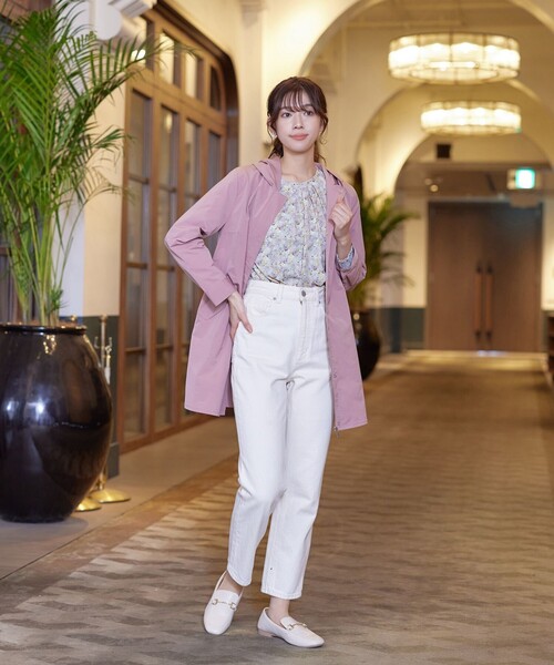 Tiaclasse ブラウス シャツ 「洗える」2WAY花柄ブラウス レディース