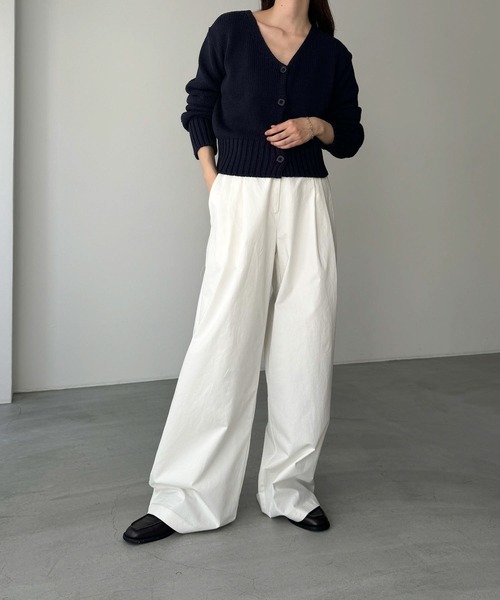 CANAL JEAN カーディガン El mar コットンVネックニット