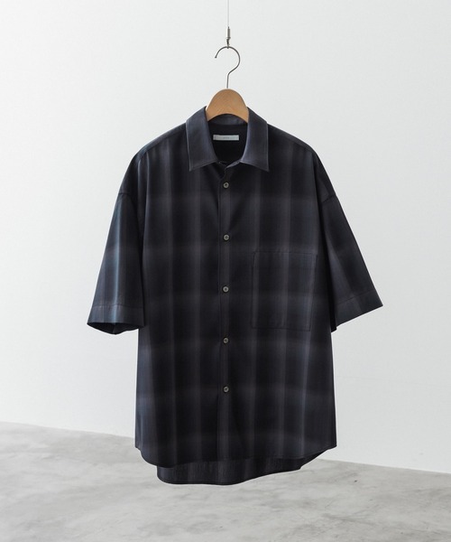 トップス LIDNM WOOL MILLED OMBRE SHIRT WOOL MILLED OMBRE SHIRT（シャツ/ブラウス）｜LIDNM（リドム