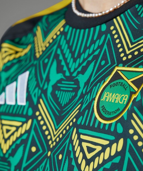 adidas ジャマイカ代表 サッカーシャツ S adidas tシャツ ジャマイカ代表 24 アウェイユニフォーム メンズ