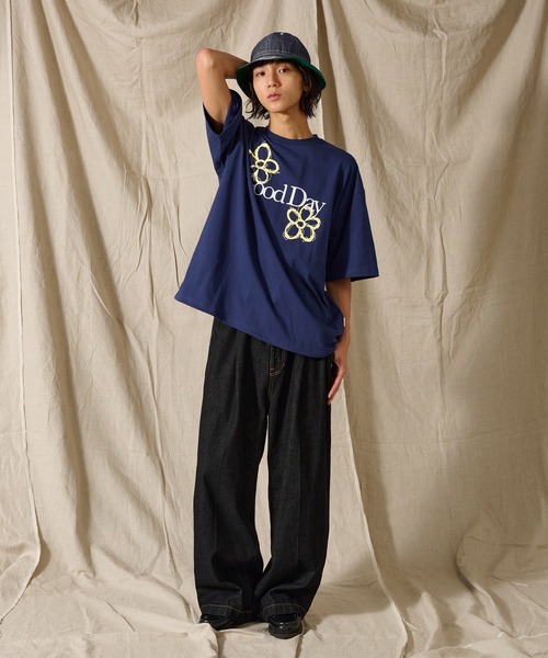 関税送料込み【DIME】Twister T-Shirt (Indigo) Momotaro Indigo Dyed Tee - Okayama Denim