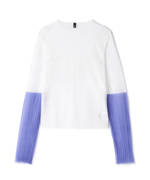 tシャツ AULA AILA（アウラ アイラ）別注シアーカラースリーブニット レディース AULA AILA tシャツ AILA（アウラ アイラ）別注シアーカラー