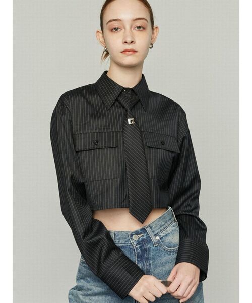 EMODA  レディース　Tシャツ　ブラック EMODA（エモダ） tシャツ タンクレイヤードスキントップス レディース