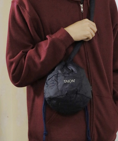 TAION ショルダーバッグ TAION/タイオン DRAW STRING DOWN BAG