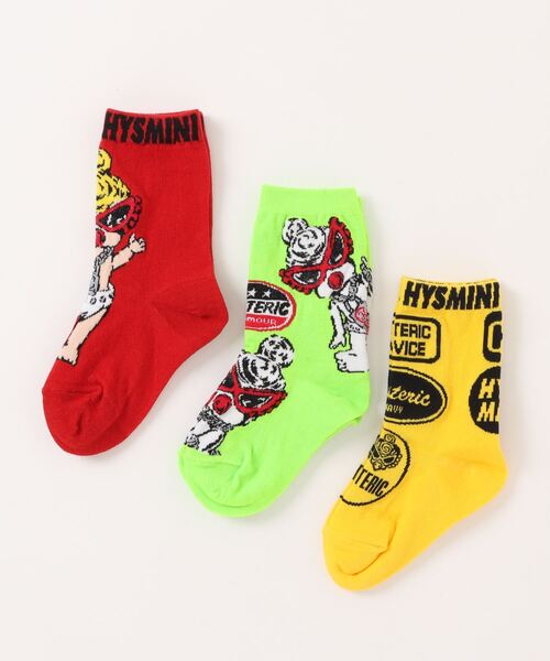 HYSTERIC MINI 靴下 Hystericmini HYS DOLL 3Pソックス キッズ