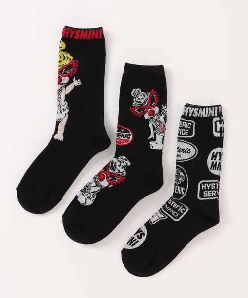 HYSTERIC MINI 靴下 Hystericmini HYS DOLL 3Pソックス キッズ