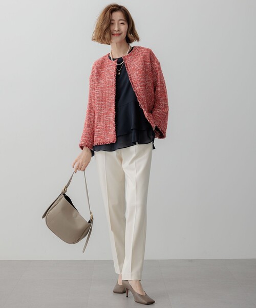 23区（ニジュウサンク） tシャツ 「洗える」テプラマットシフォン