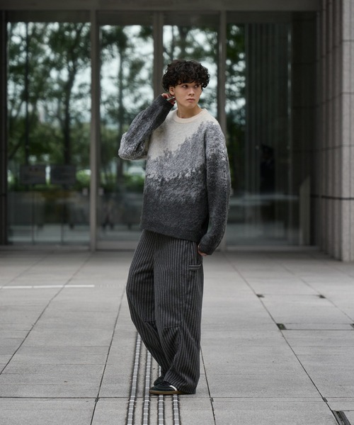 kutir（クティール） セーター ニット MOHAIR LIKE ABSTRACT KNIT 