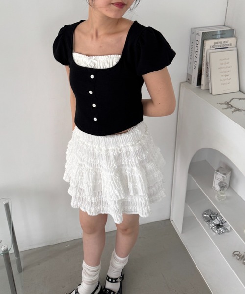 COLENNE SKIRT bibiy フリル スカート 新品同様 Bibiy. COLENNE フリル スカート WHITE SKIRT スカート