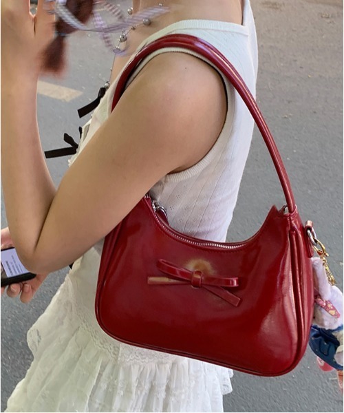 FREE STYLISTS ショルダーバッグ バッグ ribbon square bag Y2K 2WAY