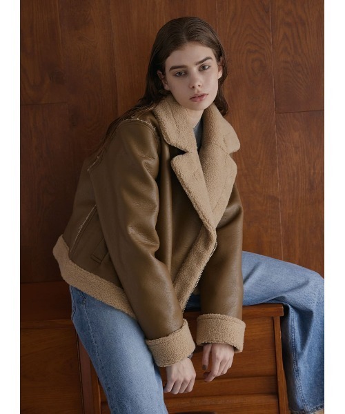 COEL（コエル） レザージャケット ライダース ムートンライダース