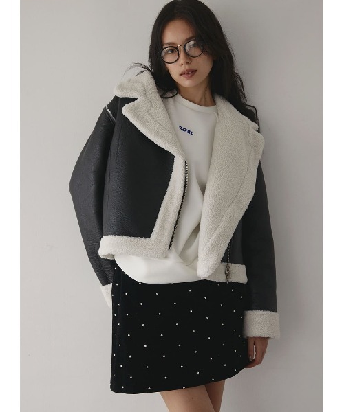 【希少】【美品】FACETASM｜ライダース｜ダメージ加工｜16AW FACETASM 「FACETASM」 ライダースジャケット M ブラック