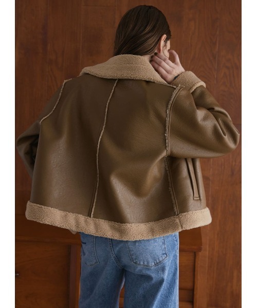 COEL（コエル） レザージャケット ライダース ムートンライダース