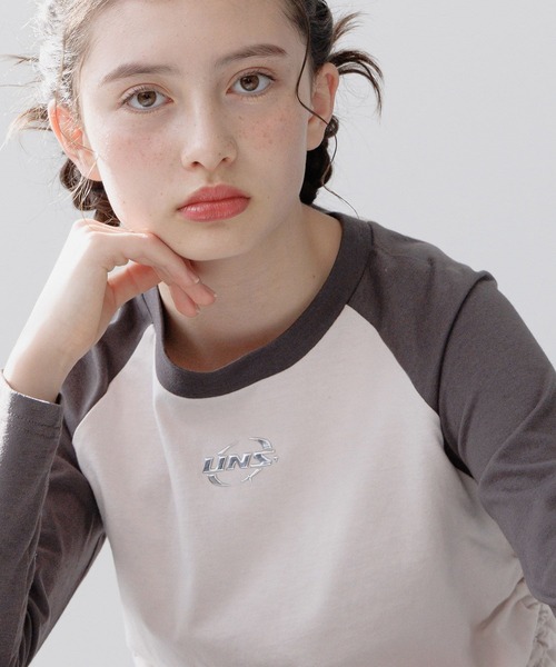 GLOBAL WORK（グローバルワーク） tシャツ ヘビロッTEEチビ長袖/311633