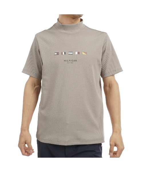 TOMMY HILFIGER GOLF マルチフラッグ 半袖モックネックシャツ