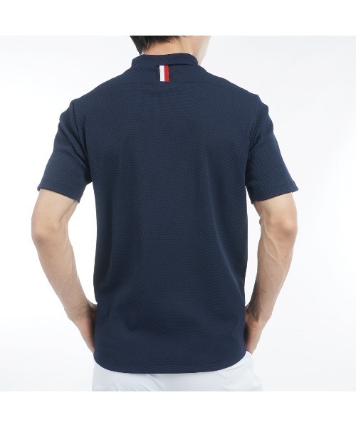 トミー ヒルフィガー ゴルフ(  GOLF)ゴルフウェア 吸水速乾 マルチフラッグ 半袖モックネック… TOMMY HILFIGER GOLF（トミー ヒルフィガー ゴルフ） マルチフラッグ