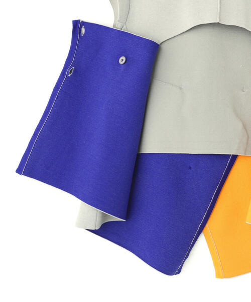 un3d マルチカラー2WAYケープベスト UN3D. ベスト ジレ UN3D./アンスリード/MULTICOLOR 2WAY CAPE