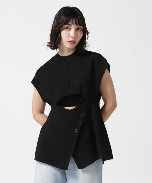 un3d マルチカラー2WAYケープベスト UN3D. ベスト ジレ UN3D./アンスリード/MULTICOLOR 2WAY CAPE