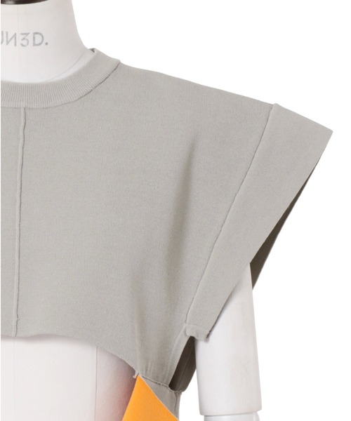 UN3D. ベスト ジレ UN3D./アンスリード/MULTICOLOR 2WAY CAPE