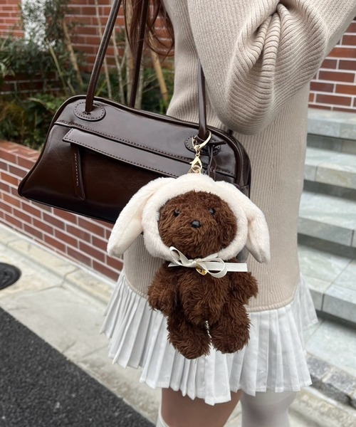 one after another NICE CLAUP チャーム うさ耳クマぬいぐるみ