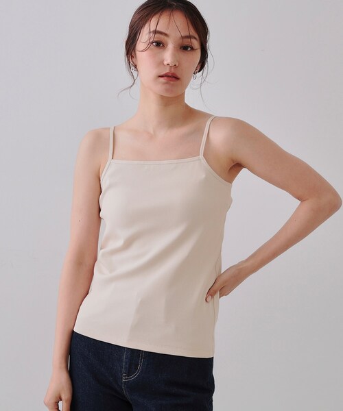 21452✨️CHANEL カシミヤ100% キャミソール タンクトップ OPAQUE.CLIP（オペークドットクリップ） タンクトップ ノースリーブ