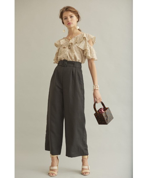 Estella.K ブラウス シャツ Cold Shoulder Blouse コールド