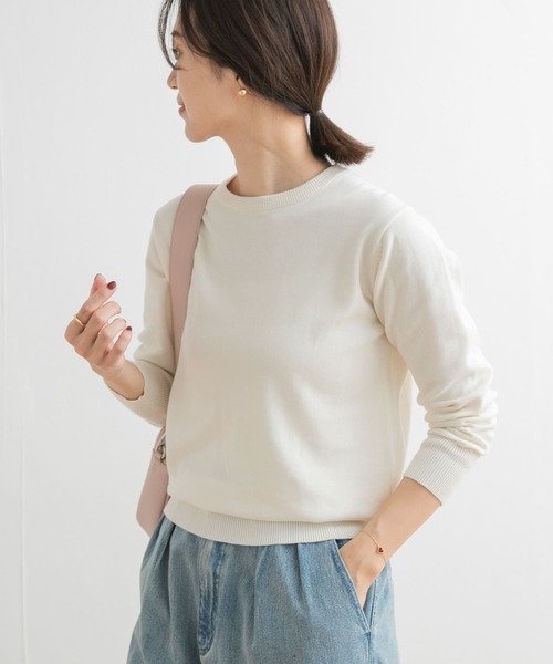 アーバンリサーチドアーズ URBAN RESEARCH DOORS *コットンメッシュニットプルオーバー*Mアイボリー綿(1-2504-535)【92E52】【92E52】 URBAN RESEARCH DOORS（アーバンリサーチドアーズ）の「メッシュ