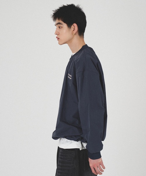 ナイロンプルオーバー ネイビー Ashworth” Nylon Pullover ナイロンプルオーバー ネイビー 刺繍