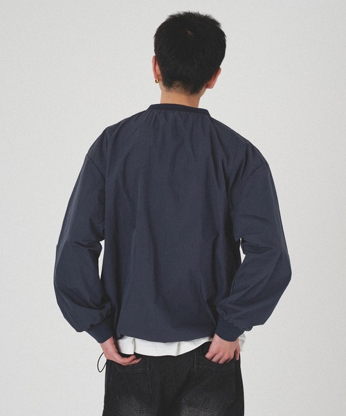 kutir DRAW CORD V NECK NYLON PULLOVER／ドローコードVネック