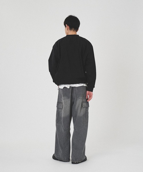 kutir DRAW CORD V NECK NYLON PULLOVER／ドローコードVネック