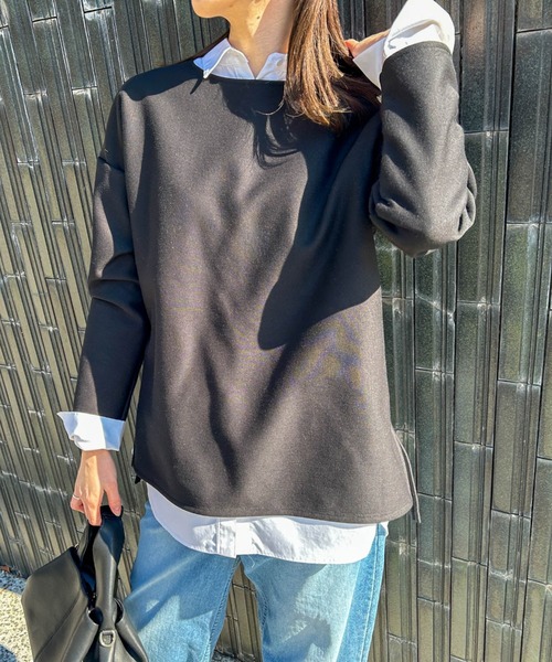 tシャツ 「WEB限定」ふわっと毛布のぬくもりカットソー「洗濯機で洗える」 レディース