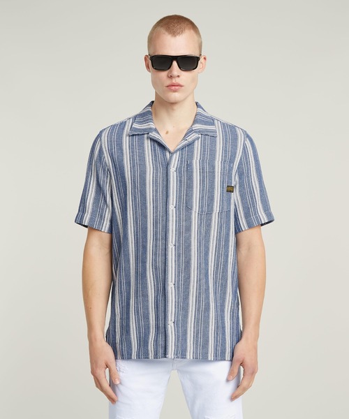 G-STAR RAW シャツ ONE PKT REGULAR SHIRT/ストライプレギュラー