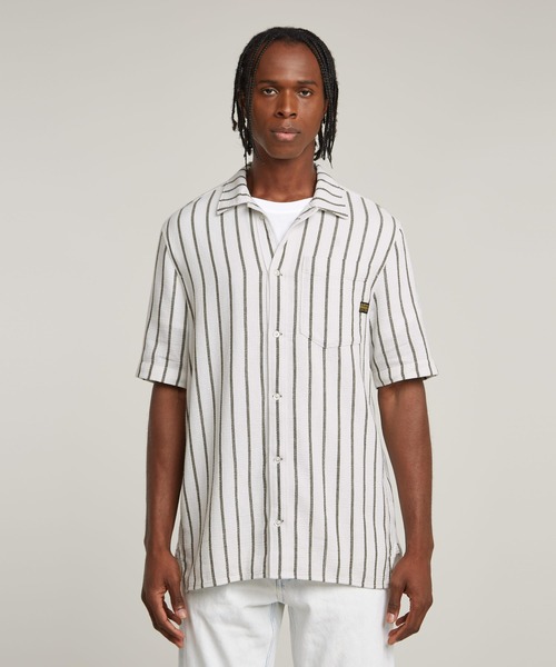 G-STAR RAW (ジースターロゥ) Core Slim Shirt (コア スリム シャツ) ストライプ スリム フィット ストレット シャツ Amazon.co.jp: [ジースターロゥ] シャツ 長袖 メンズ スリム