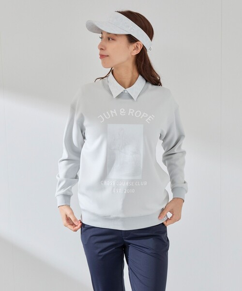 Jun & Ropé フラミンゴグラフィック長袖プルオーバー サイズM 【公式通販】