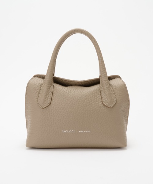 イアクッチ ベージュ レザー ハンドバッグ IACUCCI｜イアクッチのバッグ（ベージュ系）通販 - ZOZOTOWN