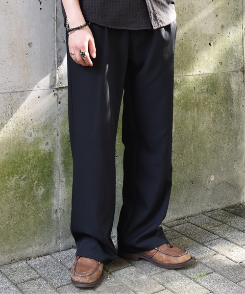 Noen（ノエン） スラックス ダブルタックストレートスラックス メンズ