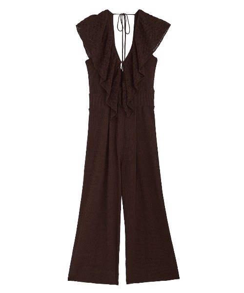 Ameri（アメリ） サロペット オーバーオール MEDI RUFFLE KNIT ROMPERS