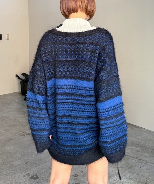 PAGEBOY（ページボーイ） ニットカーディガン FREE ターコイズブルー