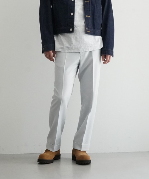 kaiko the prest  グレー　スラックス KAIKO スラックス THE PREST メンズ レディース : ZOZOTOWN